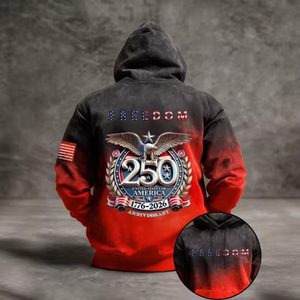 เสื้อฮู้ดผู้ชาย ผ้าฝ้าย 100% 300gsm ระบายอากาศได้ดี แขนยาวปกติ มีกระเป๋า เหมาะสำหรับใส่ลำลอง - Product Image 4