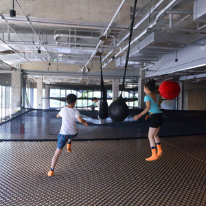 Netstribe Black Indoor corda trampolino e Swing Set | Soft Play Ball Swing e reti da arrampicata per uso parco giochi integrato - Product Image 3