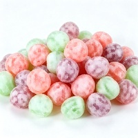 Vente directe usine OEM – Bonbons gélifiés sucrés, ronds, aux saveurs de fruits mélangées, moelleux, colorés et en forme de dessin animé
