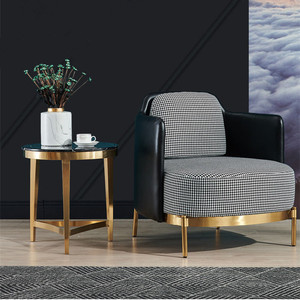 Ensemble <span class=keywords><strong>de</strong></span> meubles <span class=keywords><strong>de</strong></span> salon en tissu, cuir pu, <span class=keywords><strong>pied</strong></span>-<span class=keywords><strong>de</strong></span>-<span class=keywords><strong>poule</strong></span>, canapés, chaises, pieds en acier inoxydable, design moderne, 2 pièces - Product Image 1
