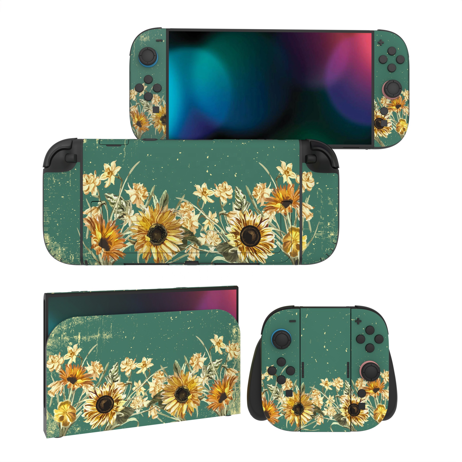 Ensemble complet de peau à motif de tournesols