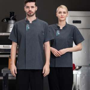 Popular en algodón abrigo de Chef femenino para mujer Uniforme De Cooking Chef chaqueta uniforme - Product Image 4