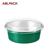 Contenants en aluminium moulé en pulpe, personnalisables avec logo, de qualité alimentaire, compatibles micro-ondes, jetables, capacité 150 ml/5 oz, pour traiteur et événements.