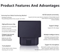 Localizador de coche 4G OBD GPS Tracker Plug And Play con detección de ACC de alarma de enchufe para gestión de flotas 24/7 seguimiento en tiempo real