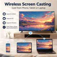 Téléviseur intelligent 50 55 65 pouces 4K UHD Android avec HDR10 et mode IA, fréquence de rafraîchissement 120 Hz, rétroéclairage LED