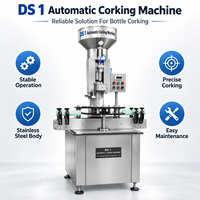 Machine automatique durable pour l'insertion de bouchons souples, tête de pressage indépendante pour ligne complète d'embouteillage de vin