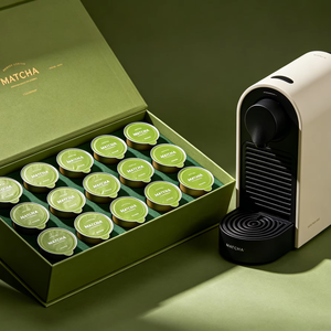 ชุดของขวัญสุดหรู ชุดมัทฉะแบบแคปซูล |   ใช้งานร่วมกับ Nespresso Original และ K-Cup ได้ – กล่องแบบกำหนดเองพร้อมริบบิ้นสำหรับของขวัญองค์กร – OEM - Product Image 1