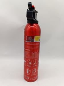 ถังดับเพลิงชนิดผงเคมีแห้งแบบพกพา น้ำหนัก 0.5 กก. 1 กก. โครงสร้างเหล็ก พร้อมวาล์วพลาสติก สำหรับรถยนต์ - Product Image 3