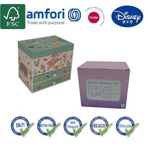 Boîte à bijoux musicale Jakos avec 2 tiroirs et un design d'animaux mignons - pour un cadeau pour l'anniversaire des filles, Noël et les fêtes - Product Image 4