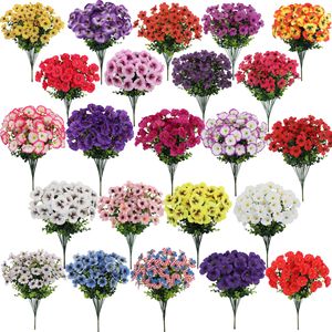 Fleurs artificielles Guanyi en soie plastique, branche unique de glycine, haute simulation, pour mariage, extérieur et décoration intérieure - Product Image 1