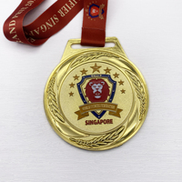 Fabricant de médaillons en métal sur mesure, souvenirs personnalisés, médailles d'honneur bon marché, médailles sportives plaquées or 2D