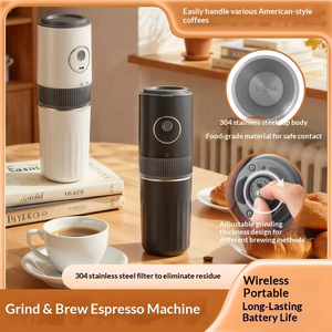 เครื่องชงกาแฟไฟฟ้าแบบพกพา 320 มล. ใช้ได้ทั้งในบ้านและแคมป์ปิ้ง ทำจากสแตนเลส 304 ชงกาแฟแบบแคปซูล - Product Image 4
