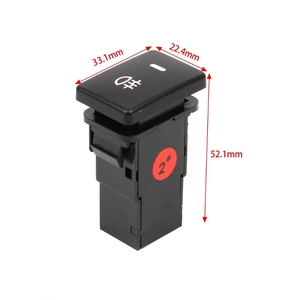 Công Tắc Nhấn Đèn Sương Mù Phía Sau 4 Nút Dây Cho Phụ Kiện Xe Hơi Công Tắc Đèn Sương Mù DC12V Màu Vàng/Màu Xanh Lá Cây - Product Image 3