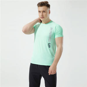 Ijszijde Nylon Zijdeachtig Elastische Fitnesskleding Met Sport Basketbaltraining Heren Tops Met Korte Mouwen - Product Image 4