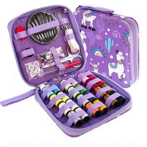 Kit de Costura Mini con Estampado de Alpaca Morada, para Niños y Adultos, Kits de Costura de Viaje, Artículos para <span class=keywords><strong>Comprar</strong></span> al por Mayor para el Día de la Madre - Product Image 1
