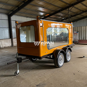 ZOWN Carroza Fúnebre de 4 Ruedas Arrastrada por Caballos, Fabricante de Carrozas Fúnebres, Precio al por Mayor, Remolque Fúnebre Amarillo - Product Image 3