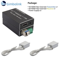 Mini Extensor 4K para HDMI y RS232, Switch Ethernet de Fibra Óptica Industrial con Audio Externo, Conversor de Medios de Fibra Óptica HDMI