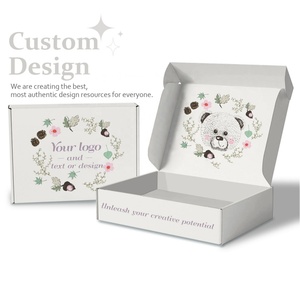 Fabricants d'emballages cosmétiques en carton ondulé personnalisés avec logo imprimé, boîtes d'expédition blanches vides pour colis postaux - Product Image 6