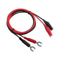 JIALUN Alligator Clip to U Type Connector Test Lead Cable Copper Silicone Jumper Wire for Electrical Testing