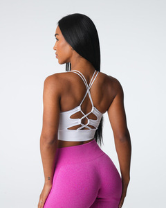 Vente en gros de soutien-gorge de fitness avec dos croisé soutien-gorge de sport avec logo personnalisé pour la gymnastique sexuelle et le yoga - Product Image 6