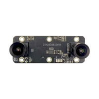 Mini Module de Caméra Binoculaire RVB 4MP à Double Objectif IA, Obturateur Global, 60fps, Interface USB 2.0 Réglable, Détection Faciale 3D Universelle