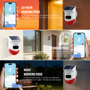 Sensor de Movimiento PIR Solar Inteligente WIFI MYQ Tuya, <span class=keywords><strong>Alarma</strong></span> Inalámbrica con Control Remoto por Aplicación, Resistente al Agua para Exteriores - Product Image 4