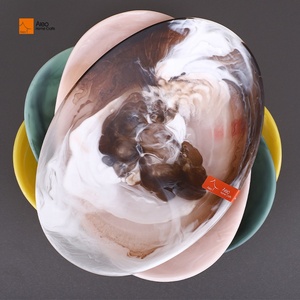 Insalatiera moderna squisita Auqa in resina da 11.1 pollici per servire insalate e antipasti in feste in cucina - Product Image 4