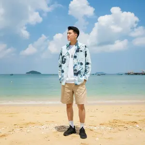 <span class=keywords><strong>Camicia</strong></span> a Maniche Lunghe in Stile Cinese per <span class=keywords><strong>Uomo</strong></span> e Donna, Stampa Floreale Vintage, Vestibilità Ampia, Moda Casual, Top Retrò Giapponese con Dipinto a Olio - Product Image 1