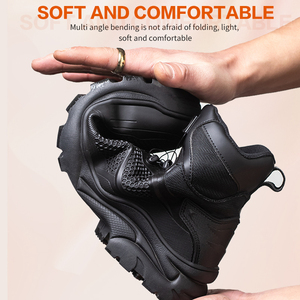 Zapatos de Seguridad con Botón Giratorio para Hombre, Zapatillas de Trabajo Indestructibles, Zapatos de Protección Antipinchazos, Botas de Trabajo con Puntera de Acero - Product Image 3