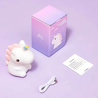 Lampe de chambre d'enfant moderne avec source de lumière LED licorne bébé dragon avec télécommande