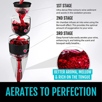 Meilleure vente, coffret cadeau pour mariage, boîte de nuit, bar, vin, carafe, aérateur, verseur de vin