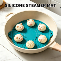 Tapis de cuisson vapeur en silicone avec doubles poignées, tapis de cuisson vapeur antiadhésif résistant à la chaleur / doublure de cuisine réutilisable de qualité alimentaire