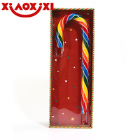 Vente en gros de cannes de bonbon décoratives pour sapin de Noël actif, bonbons durs à la menthe avec atmosphère de canne à sucre
