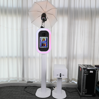 Photomaton instantané pour iPad en stock, équipement de photomaton léger en aluminium avec flight case pour location événementielle et kiosque de fête