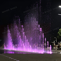 Fuente de Agua Seca Comercial Personalizada para Pisos, con LED de Colores Programables, Subterránea, para Entretenimiento en Plazas