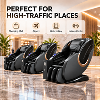 Fauteuil de massage de luxe à monnayeur avec écran tactile et distributeur automatique pour massage corporel complet, idéal pour les centres commerciaux Zhipin