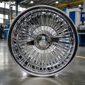 Jantes EVOR 13x7 en acier forgé, finition argentée, neuves, 4 pièces, haute capacité de charge, luxe, personnalisées - Product Image 1