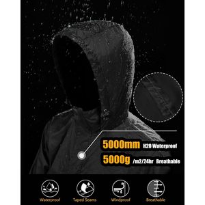 Chaqueta Impermeable para Hombre, 33,000ft, con Capucha, Plegable, Ligera, para Senderismo - Product Image 2