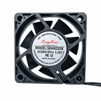 Ventilateur axial EC6025 60x60x25mm, 80-264VAC, roulement à manchon, ultra silencieux 25dBA, électrique, OEM pour amplificateur stéréo, appareil audio domestique