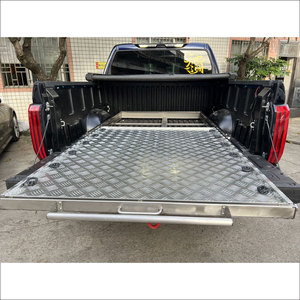 VRD4X4 Stainless Steel Truck <b>Bed</b> <b>Slide</b> Out Tray pull out tray Pickup truck tray Full extension cargo tray - Product Image 4