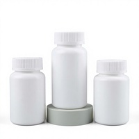 Bouteille de 150cc en PEHD pour capsules, comprimés et bonbons, avec bouchon à vis blanc, vente en gros d'usine, bouteille de 120ml pour comprimés de calcium