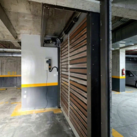 Porte de garage semi-enterrée en aluminium à ouverture rapide, type volet roulant turbo, pour entrée de duplex