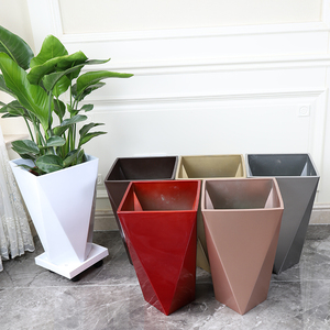 <span class=keywords><strong>Maceta</strong></span> de plástico para jardín, macetas de orquídeas de hormigón, de plástico, color blanco, dorado y plateado, nuevo diseño - Product Image 6