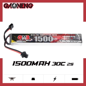 GNB GAONENG 1500MAH 2S 7,4 V 30C 60C RC LiPo Batería AirSoft SM Conector - Product Image 2