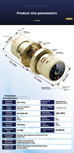 TTLock Zinc Alloy Smart <strong>Door</strong> Lock Fingerprint Password Electronic Lock for Indoor Aluminum <strong>Doors</strong> Cloud Replacement <strong>Knob</strong> Lock - Product Image 6