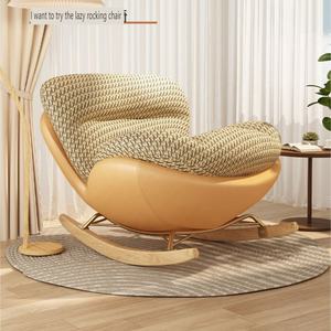 كرسي هزاز فاخر للاسترخاء والشرفة كرسي حديث هزاز مع مسند للصدر كرسي غرفة المعيشة بتصميم بسيط - Product Image 4