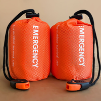 Sac de couchage d'urgence imperméable et coupe-vent, réfléchissant, thermique, sac de survie 210x90cm, film composite en aluminium PE, montagne