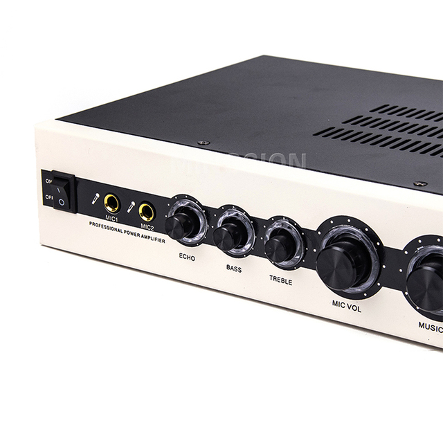 Professional 2 Channel 50WAudio Stereo  FM Radio Speaker Power Amplifier With Echo for Public Address System