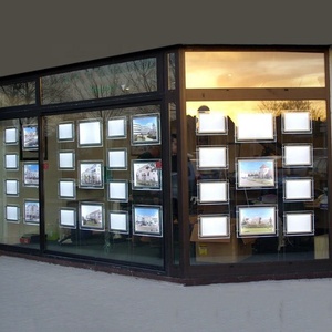 Panneau lumineux rectangle à affichage LED à côté unique Panneau lumineux suspendu pour l'<span class=keywords><strong>immobilier</strong></span> Panneau lumineux - Product Image 5