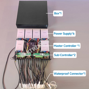 Bán buôn ngoài trời giáng sinh LED Pixel ánh sáng Rèm hiển thị IP68 đánh giá ứng dụng điều khiển DC 12V RGB 25m/50m/100M vật liệu nhựa - Product Image 5